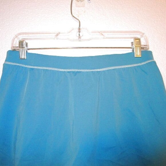 Lands End Swim Skirt Size 8 Lined Teal Tummy Control UPF Built In Brief NEW - Picture 2 of 7